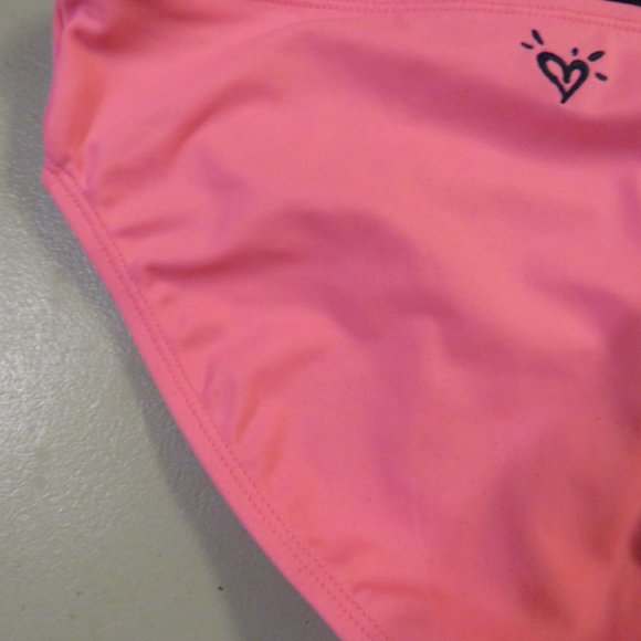 Pink & Blue 2 Pcs Justice Tankini Swimsuit Size 10 - Picture 9 of 13